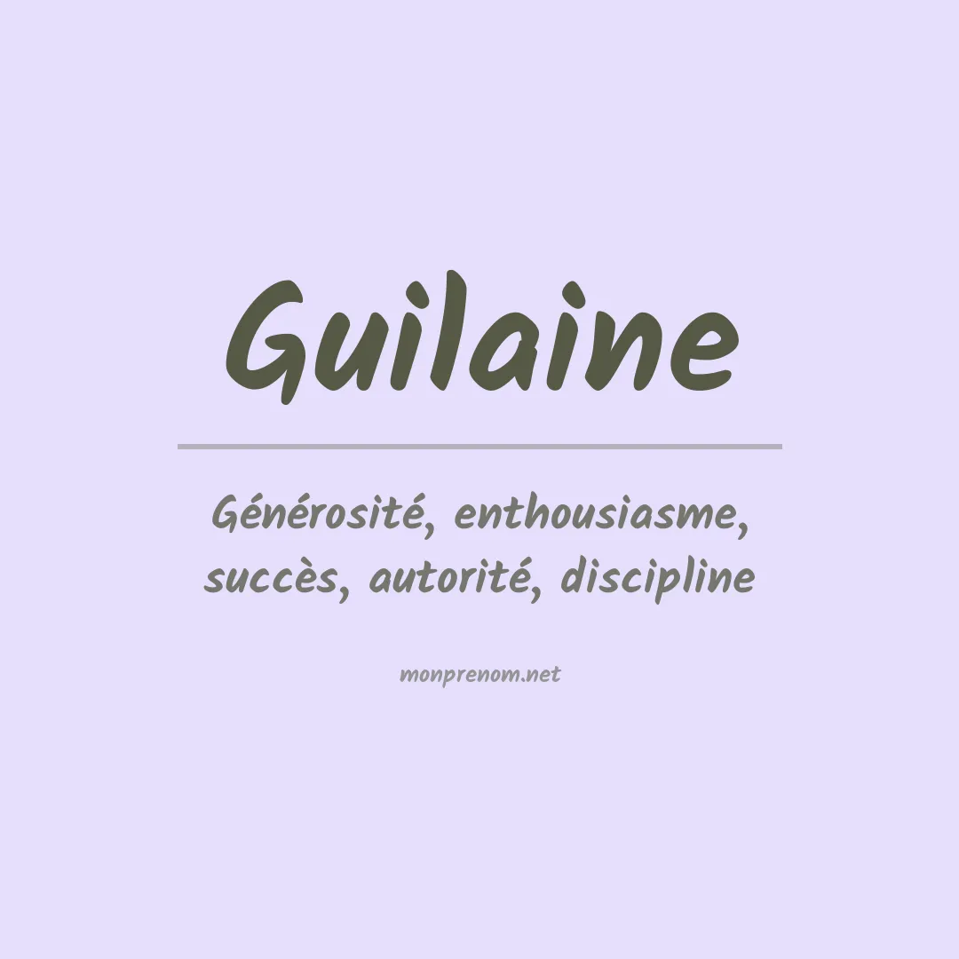 Prénom Guilaine