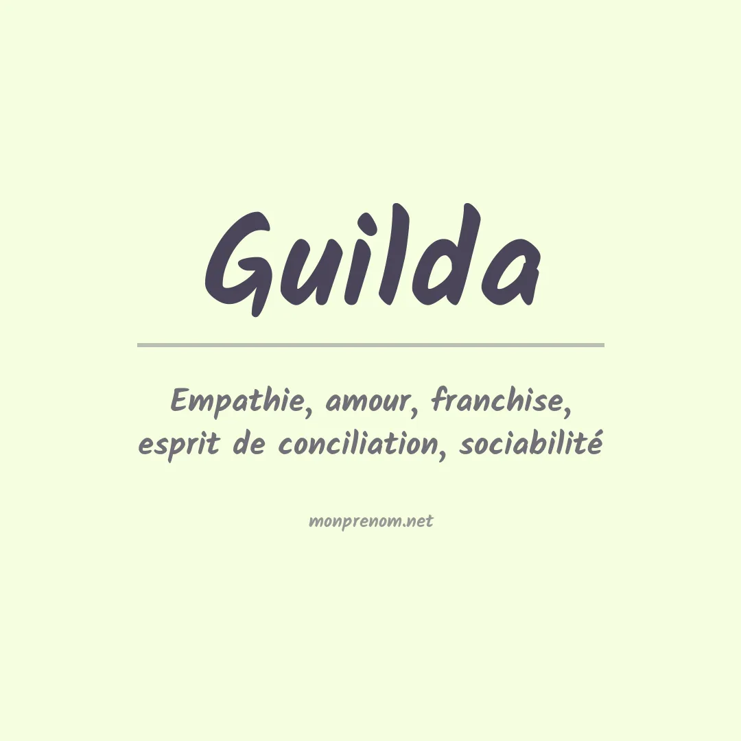 Prénom Guilda