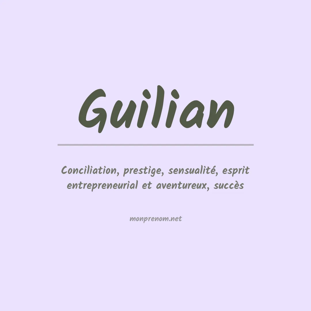 Prénom Guilian