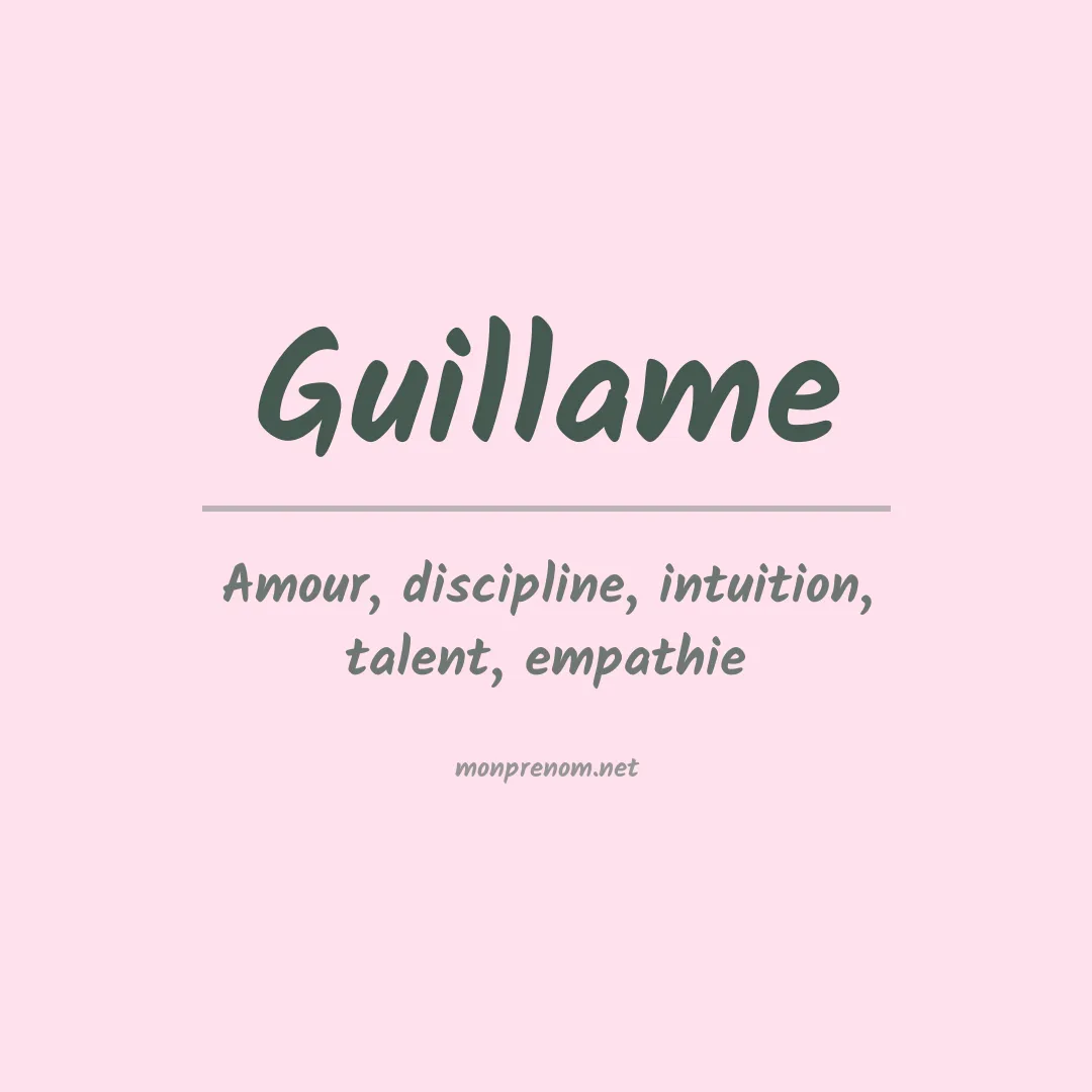 Prénom Guillame