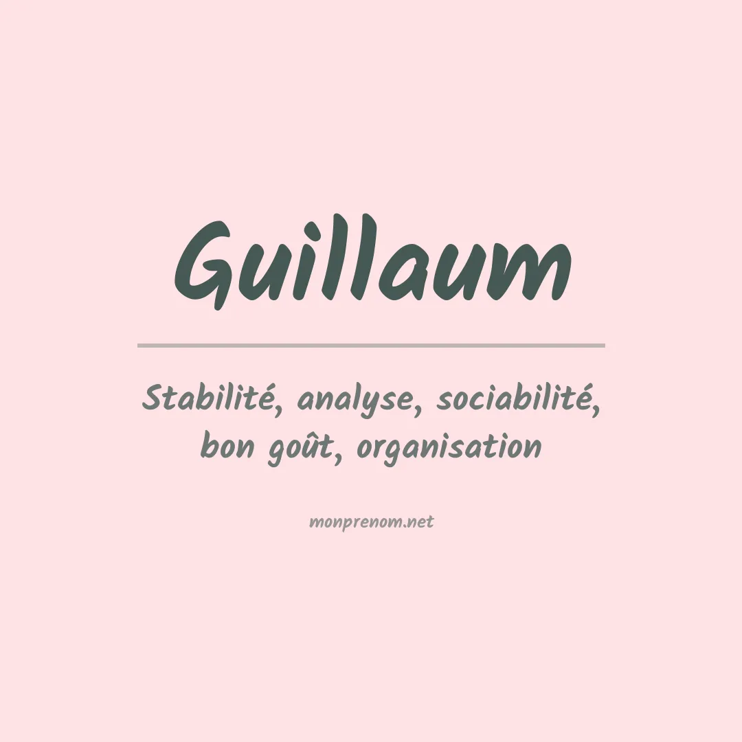 Prénom Guillaum
