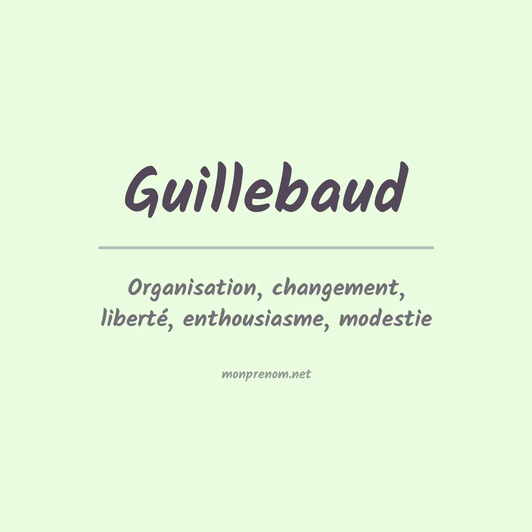 Prénom Guillebaud