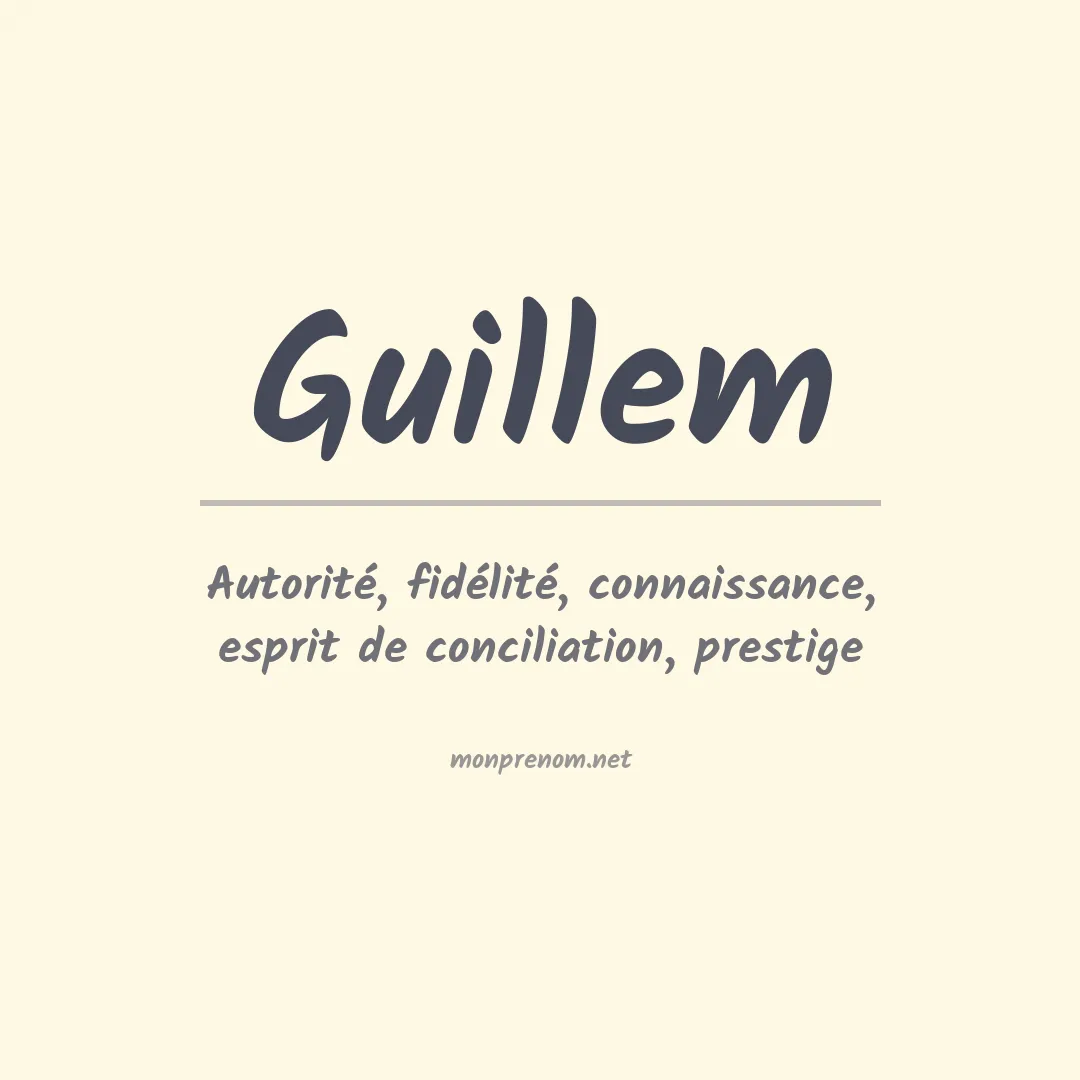 Prénom Guillem