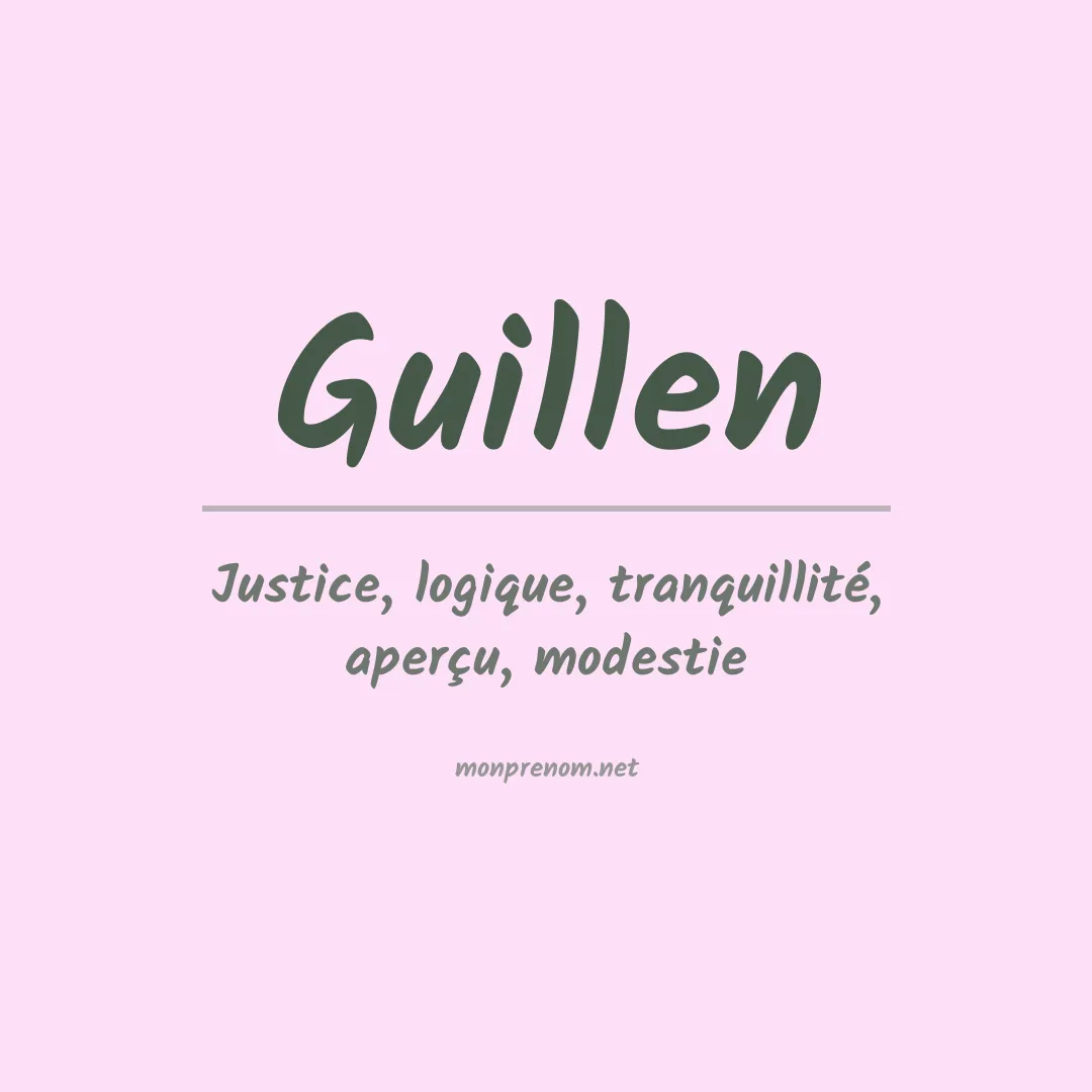 Prénom Guillen