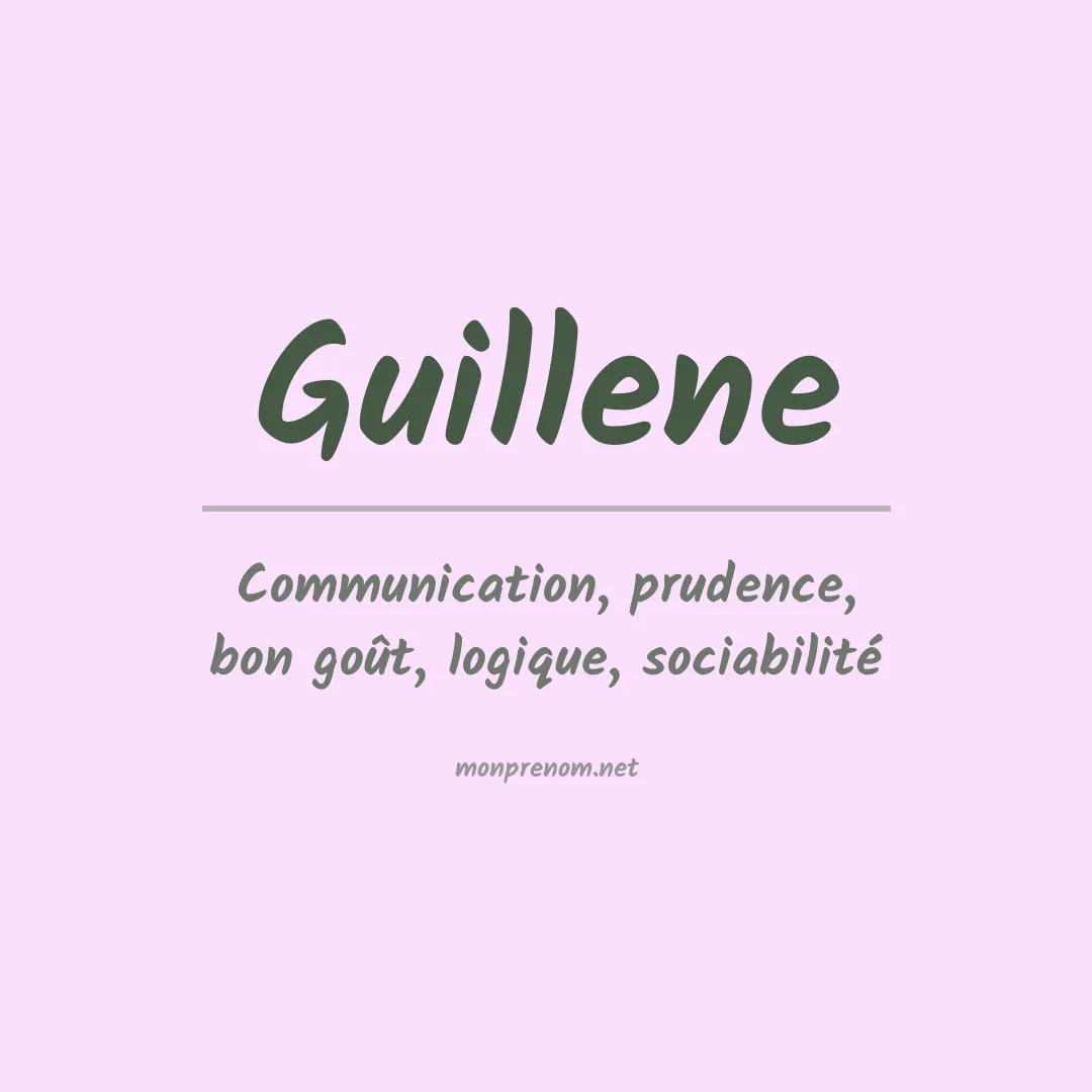Signification du prénom Guillene