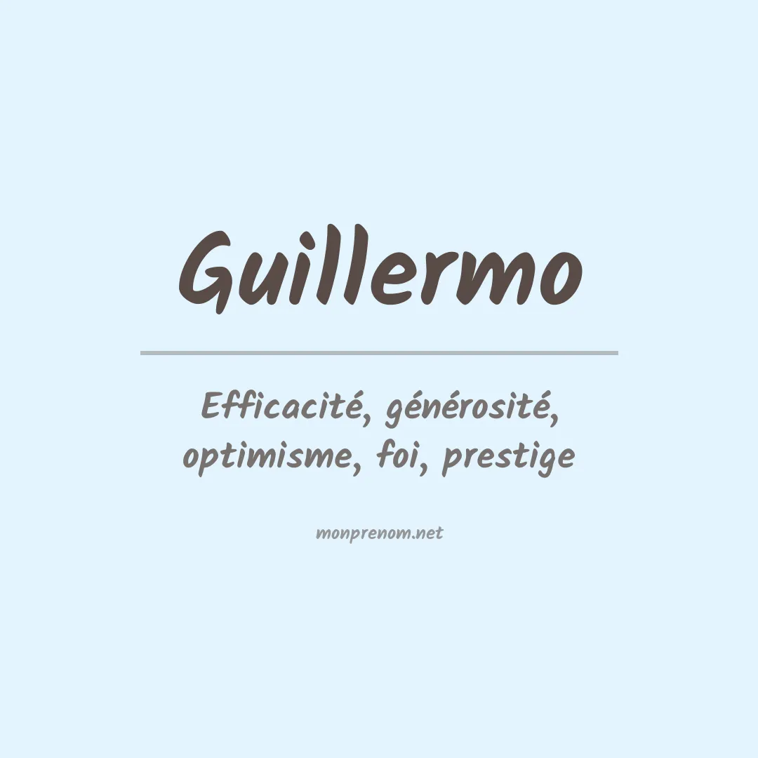 Prénom Guillermo
