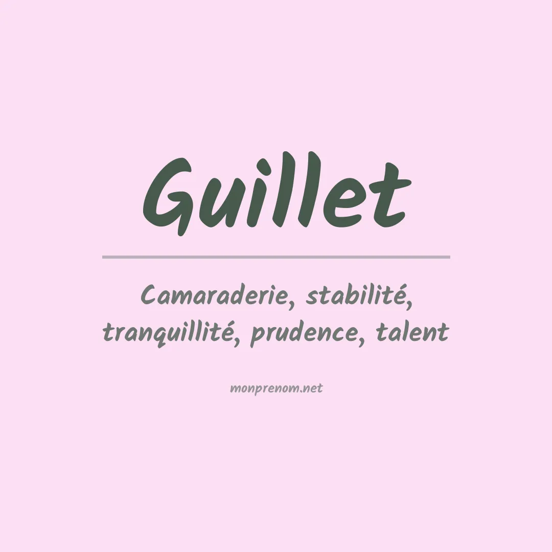 Prénom Guillet