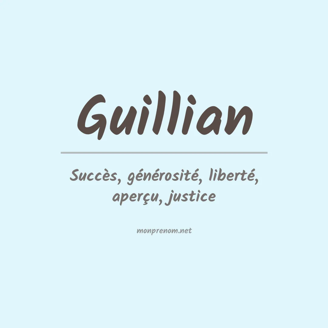 Signification du prénom Guillian