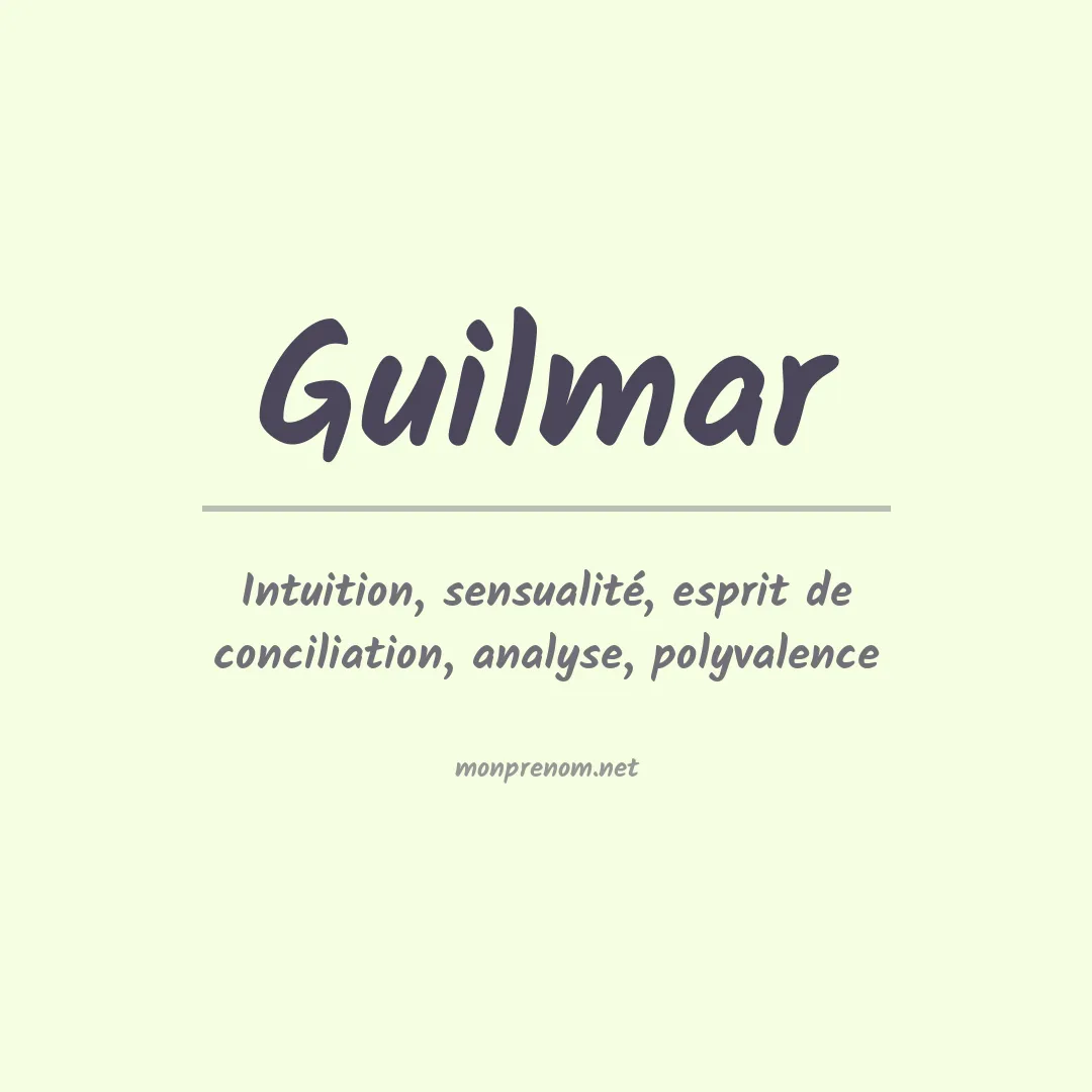 Prénom Guilmar