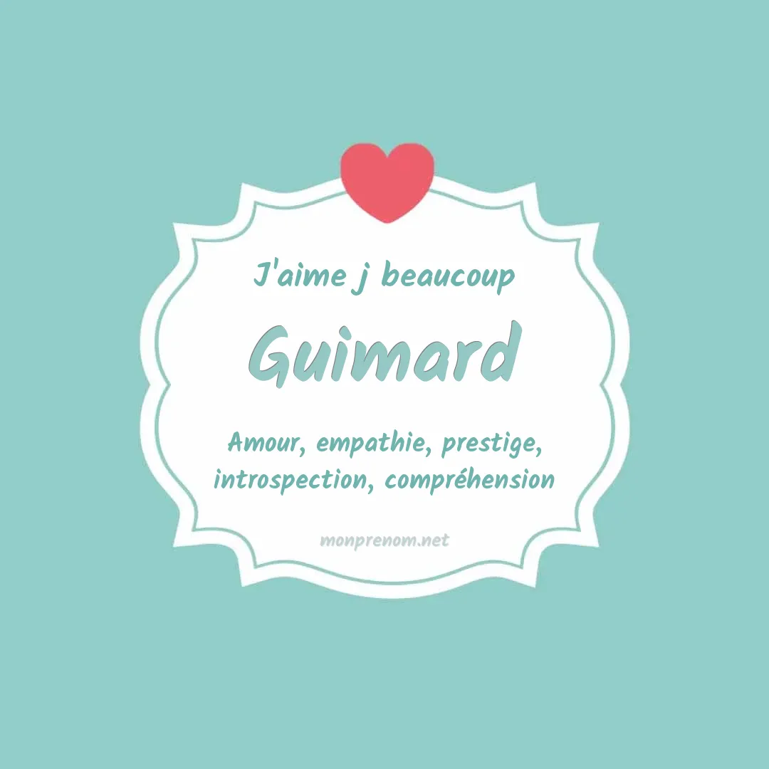 J'aime beaucoup Guimard