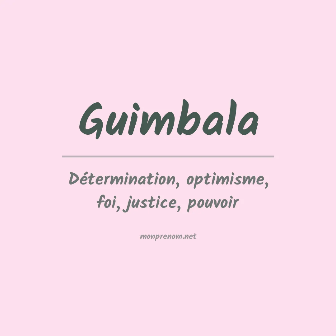 Prénom Guimbala