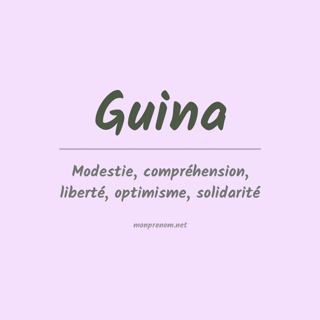 Prénom Guina