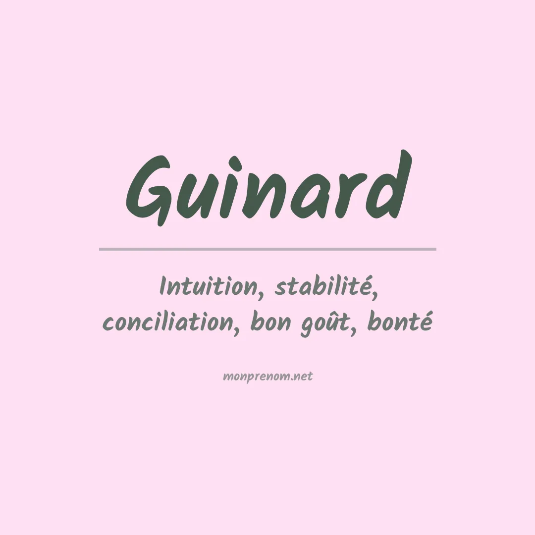 Prénom Guinard