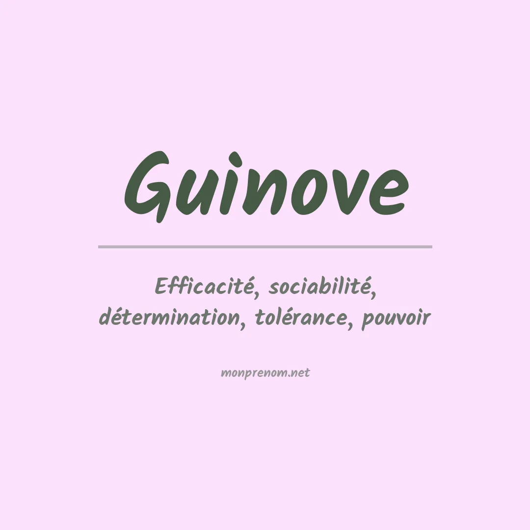 Signification du prénom Guinove