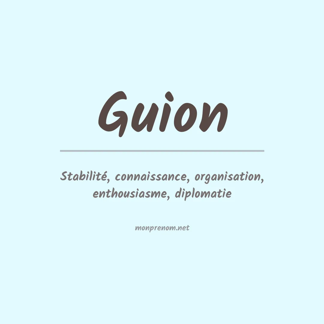 Prénom Guion