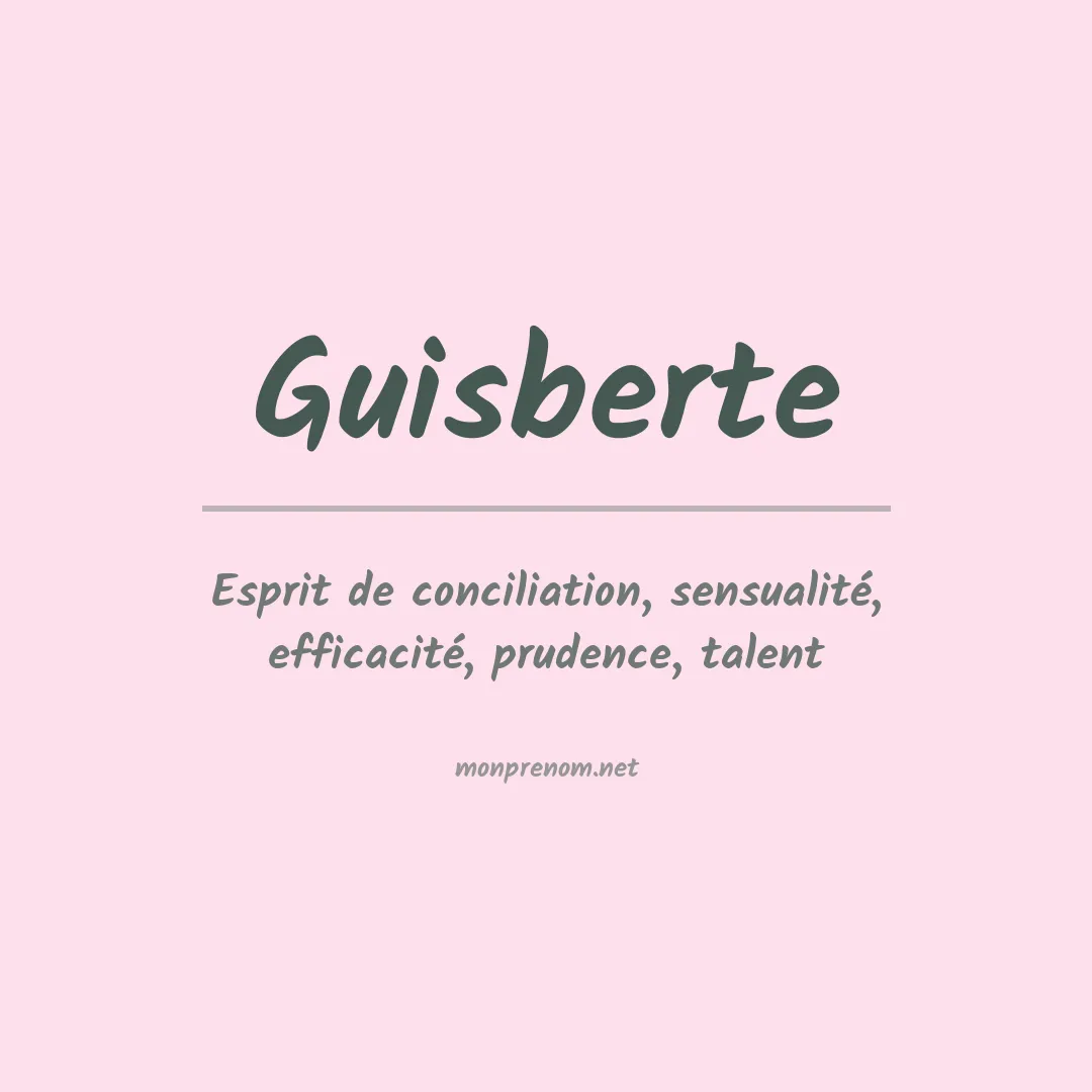 Prénom Guisberte
