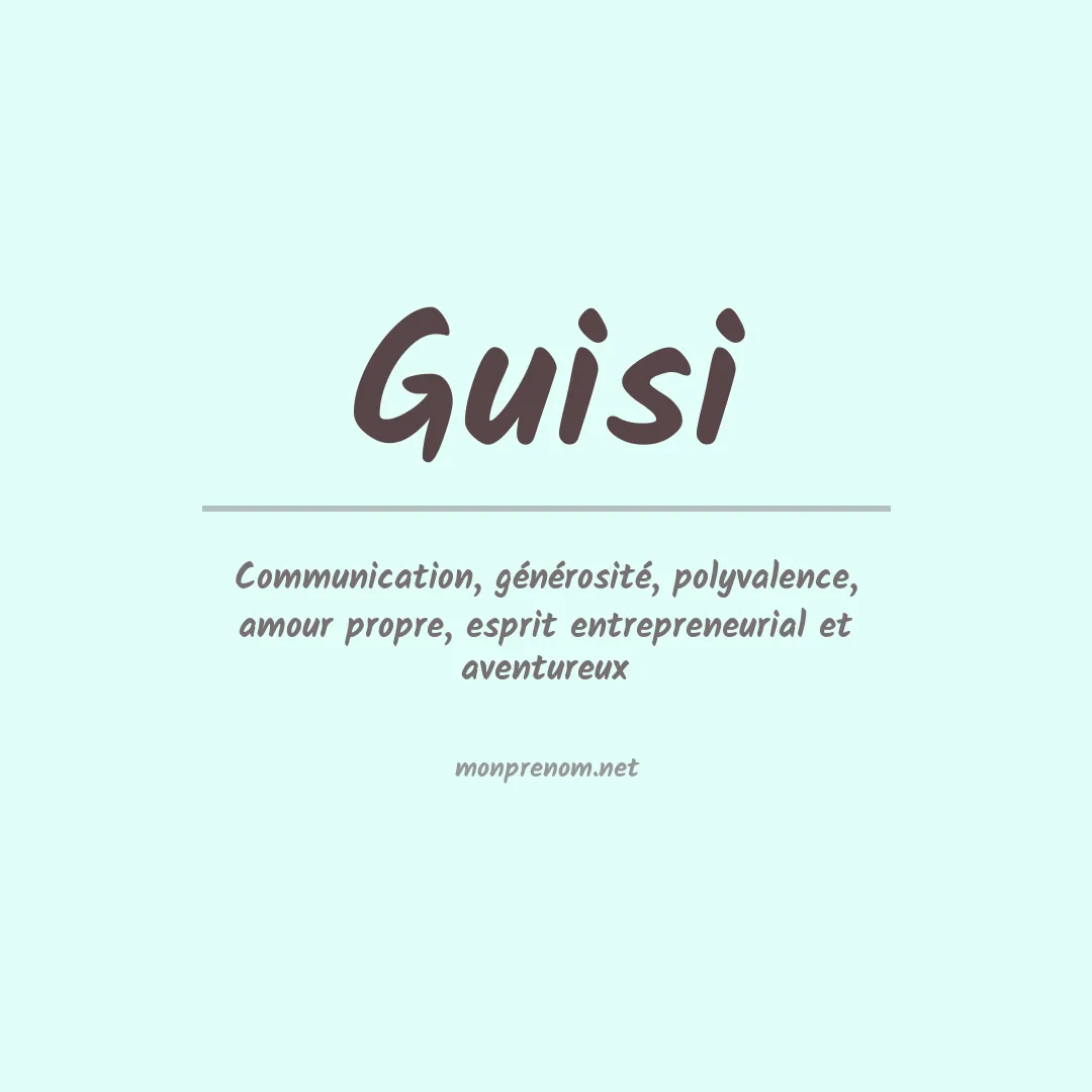 Prénom Guisi