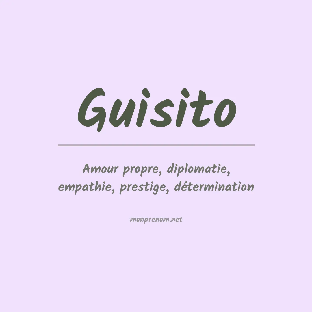 Prénom Guisito