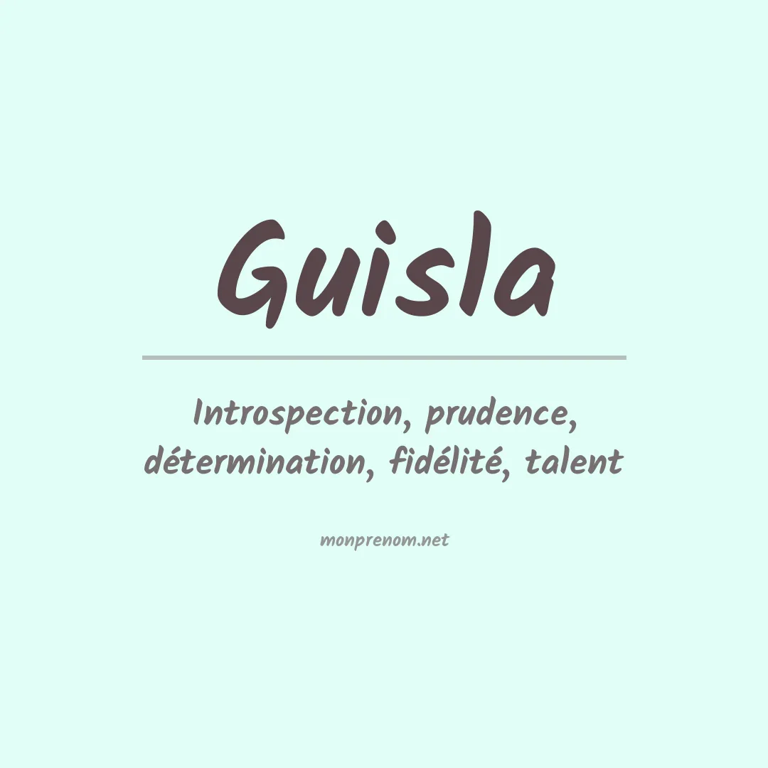 Prénom Guisla