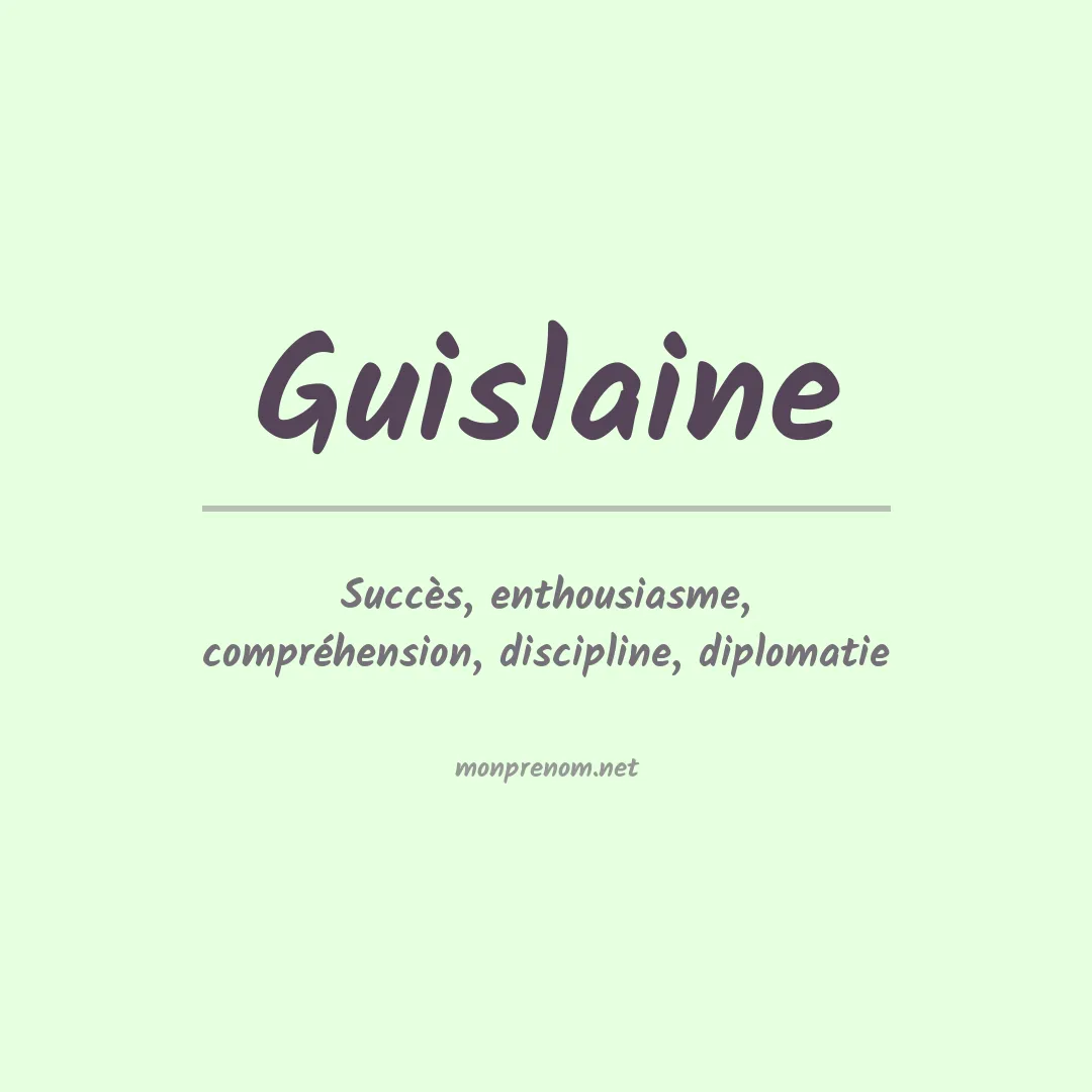 Prénom Guislaine