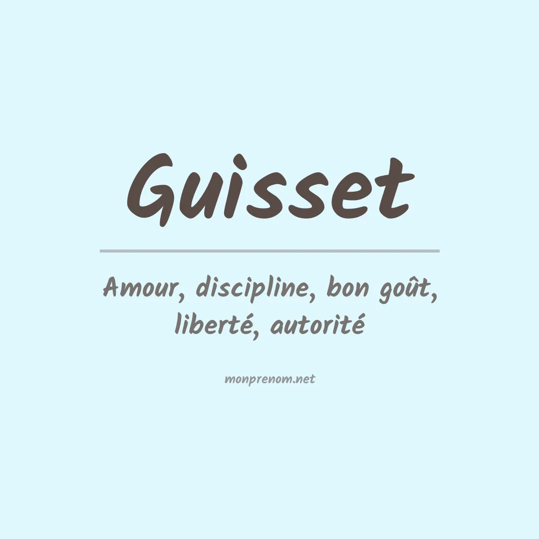 Prénom Guisset