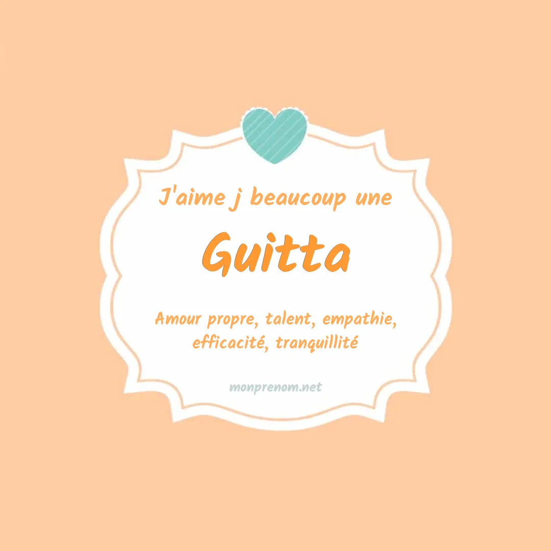J'aime beaucoup Guitta