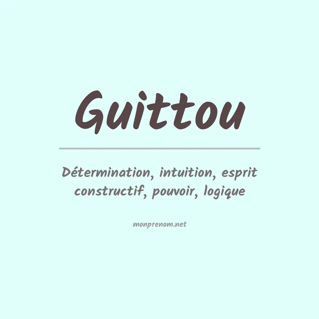 Prénom Guittou