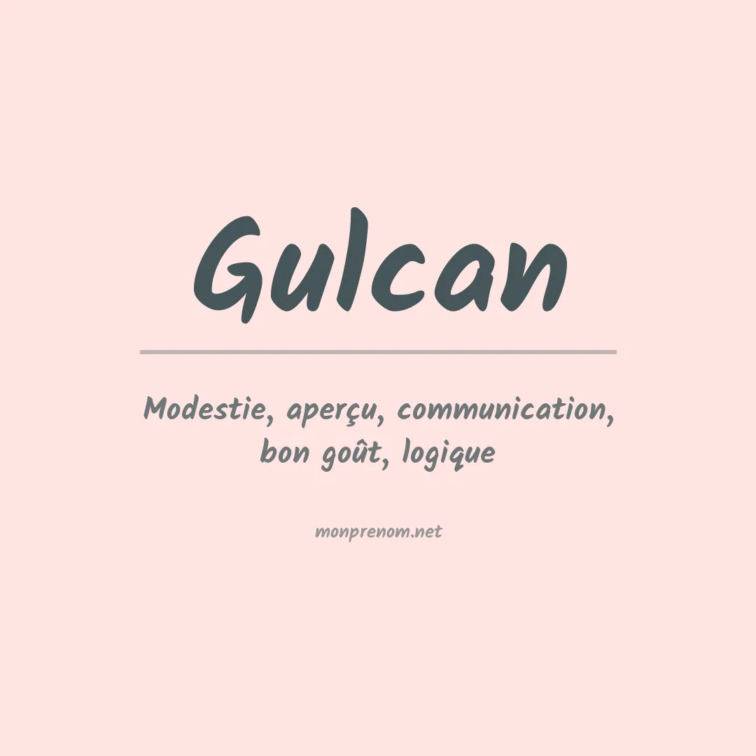 Prénom Gulcan