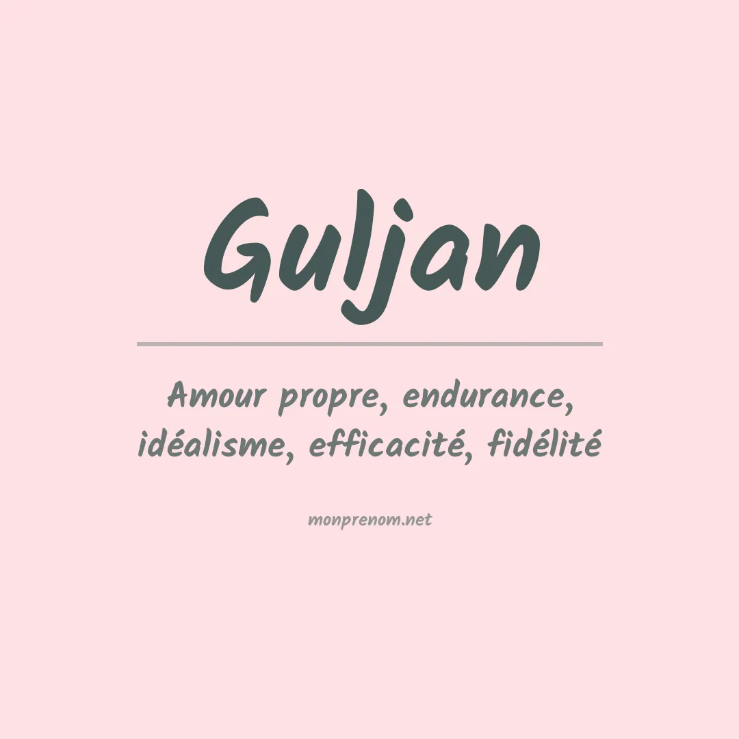 Prénom Guljan