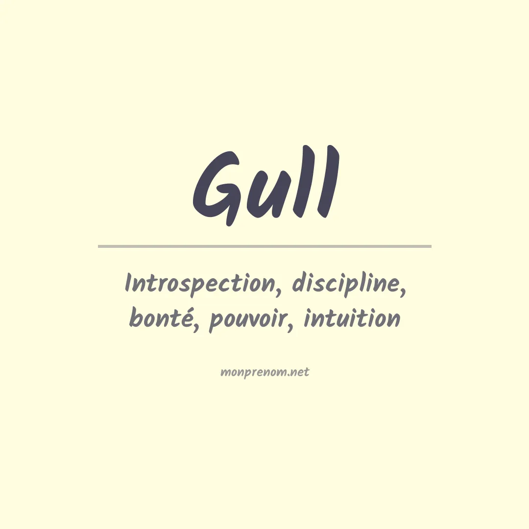 Prénom Gull