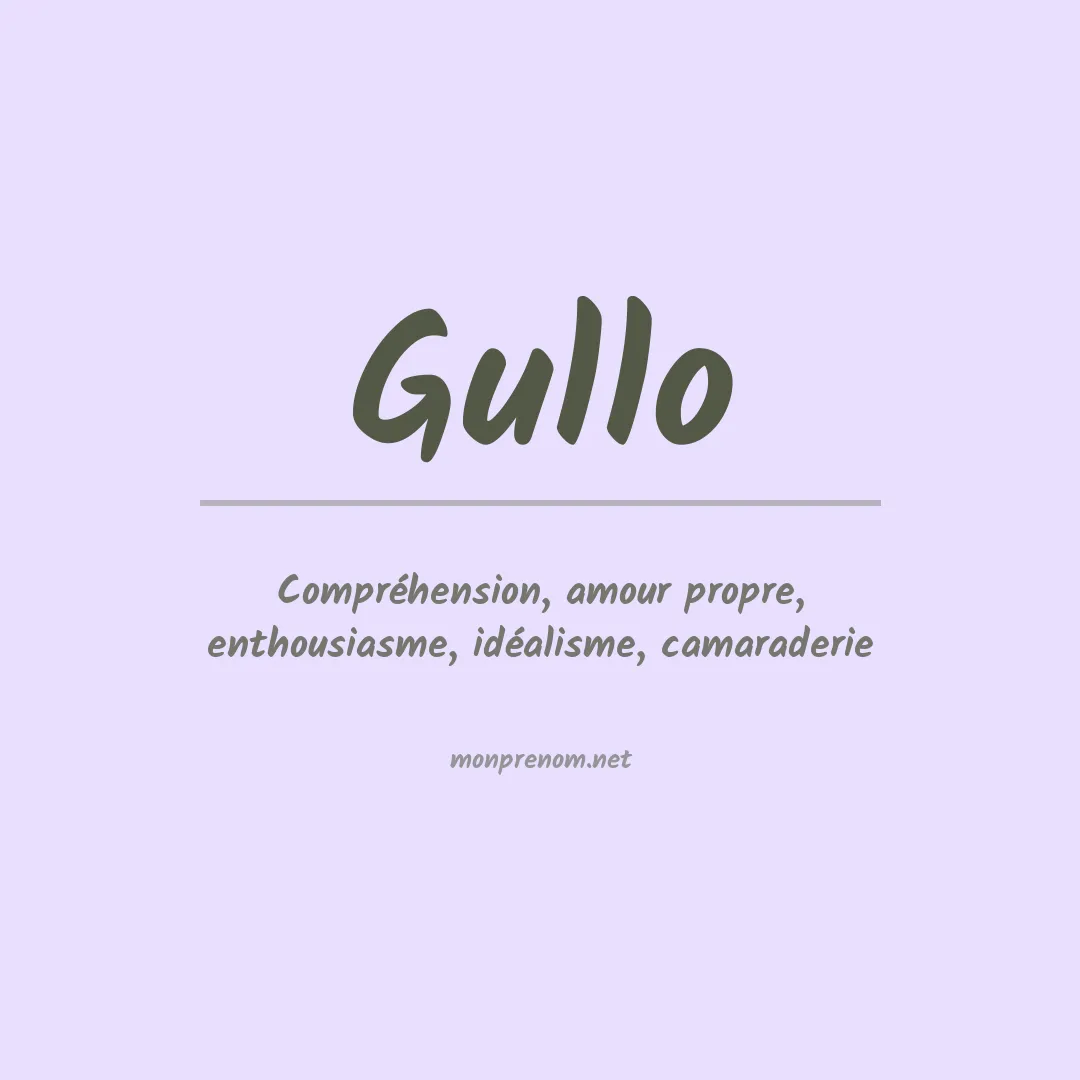 Prénom Gullo