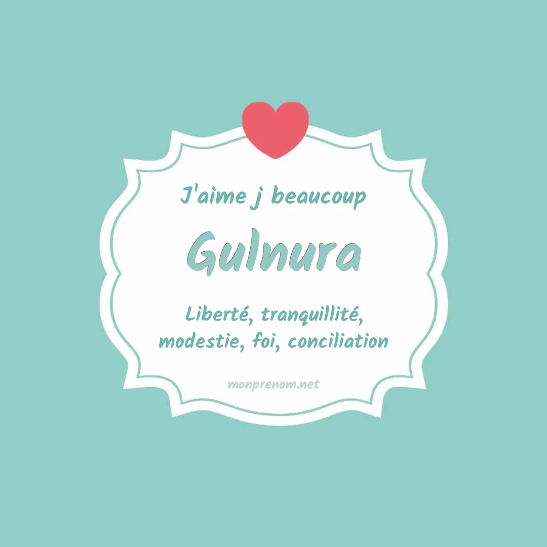 J'aime beaucoup Gulnura