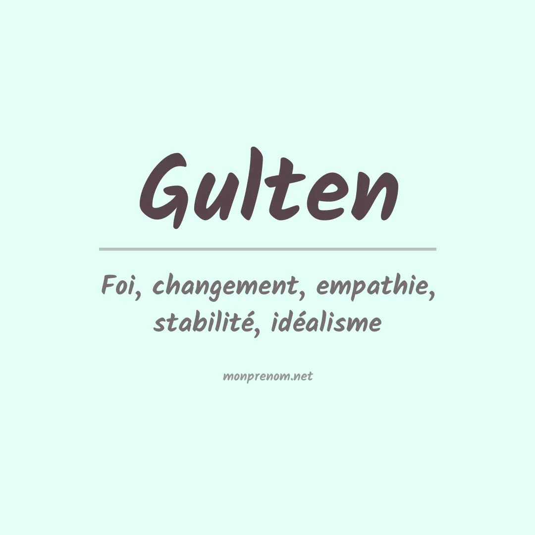 Prénom Gulten