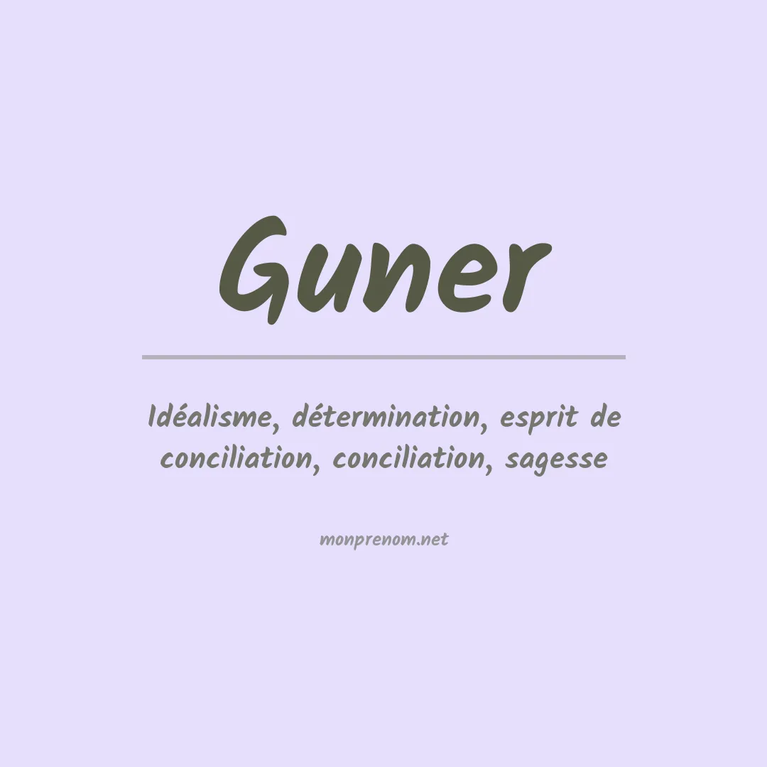 Prénom Guner