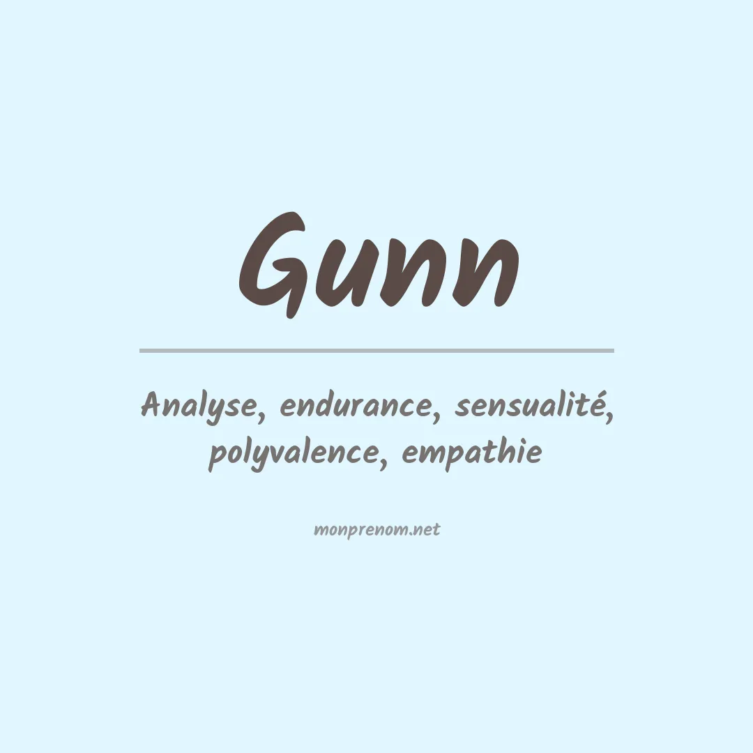 Prénom Gunn