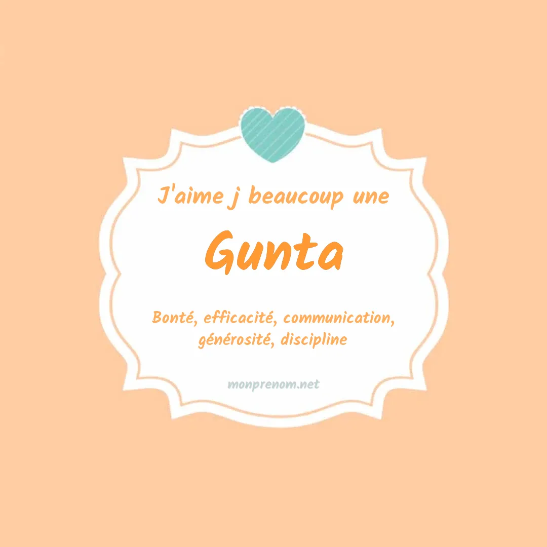 J'aime beaucoup Gunta