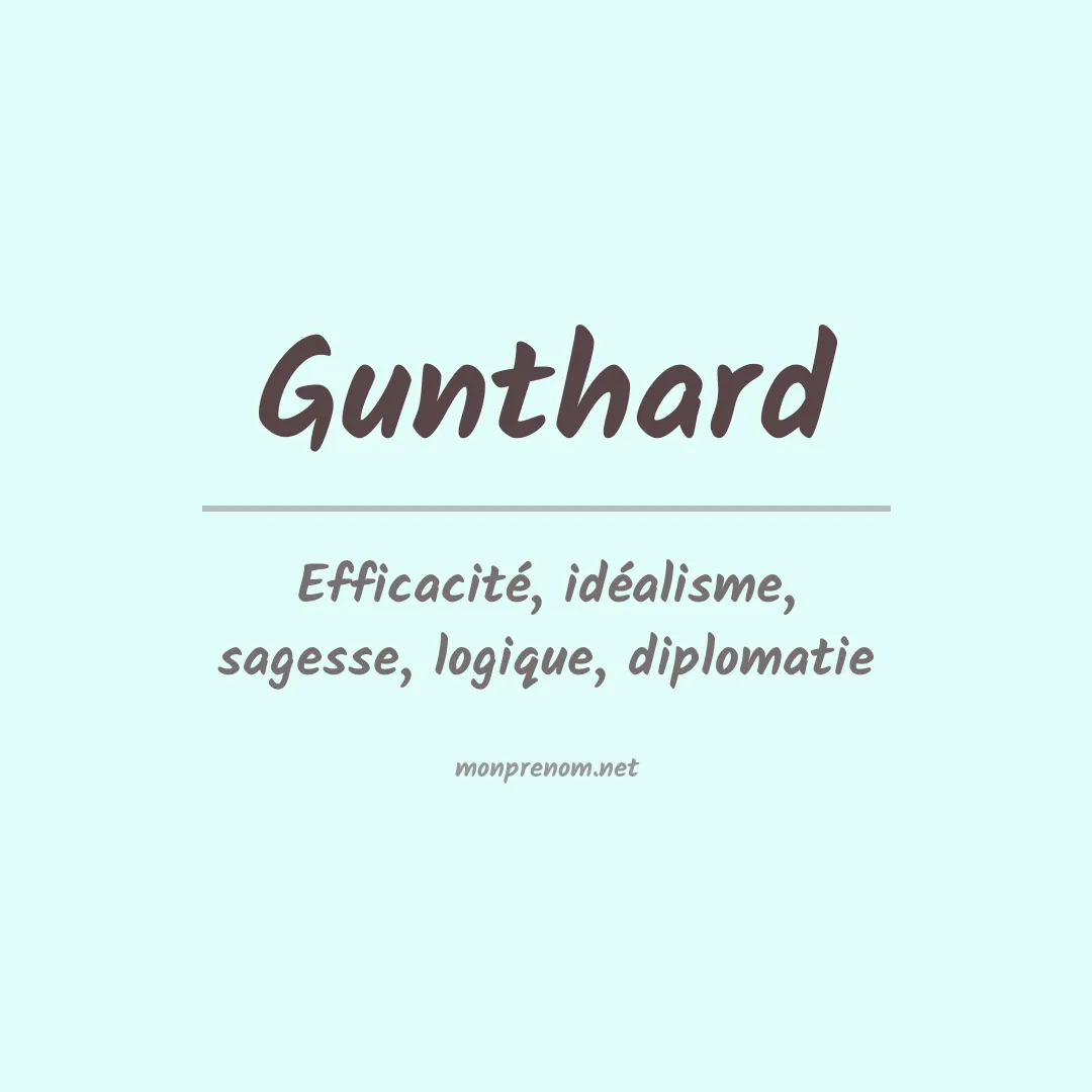 Prénom Gunthard