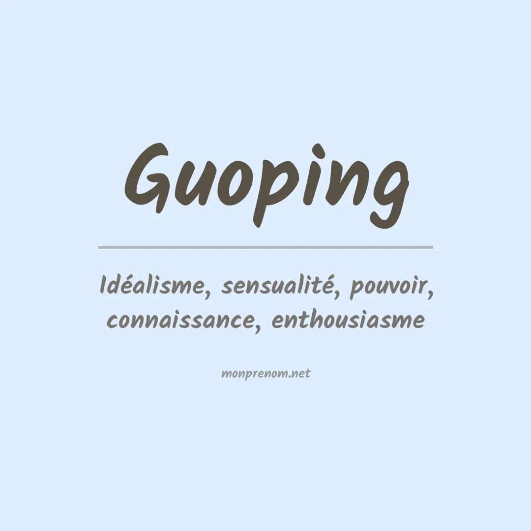Signification du prénom Guoping