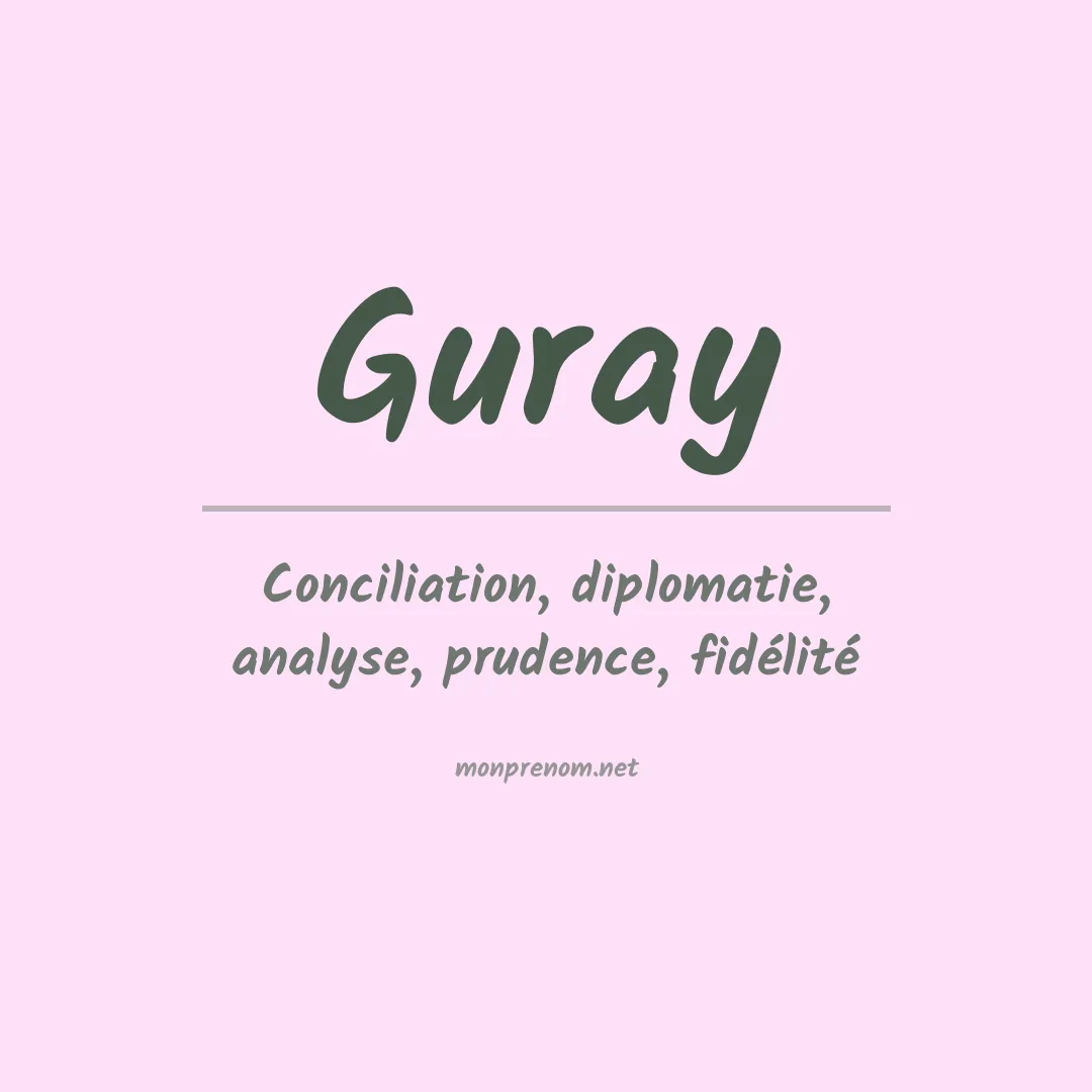 Signification du prénom Guray