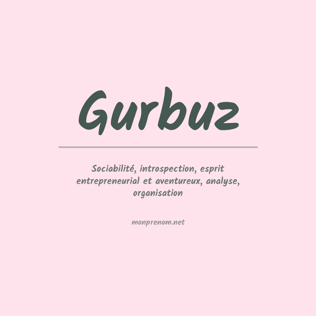 Prénom Gurbuz