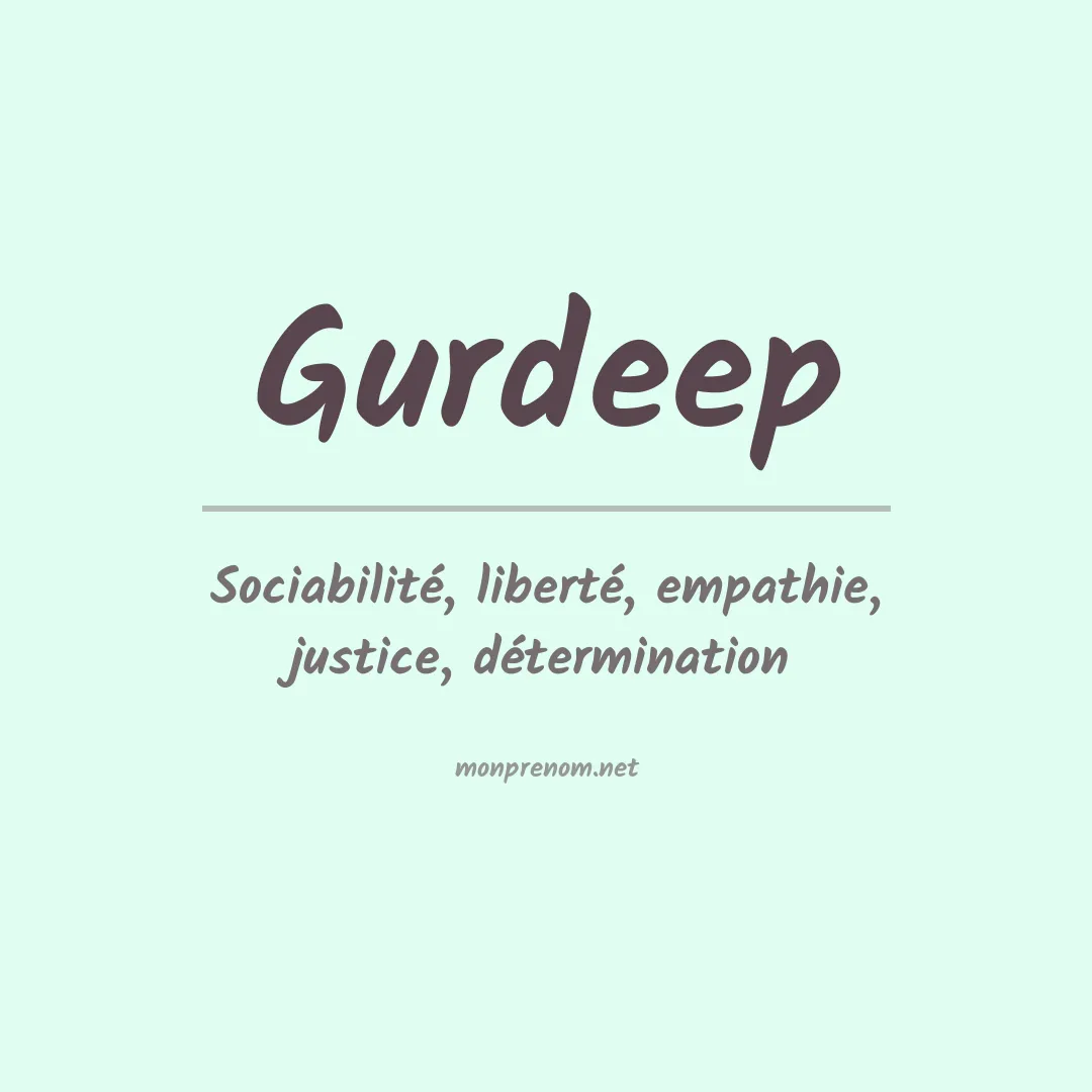 Signification du prénom Gurdeep