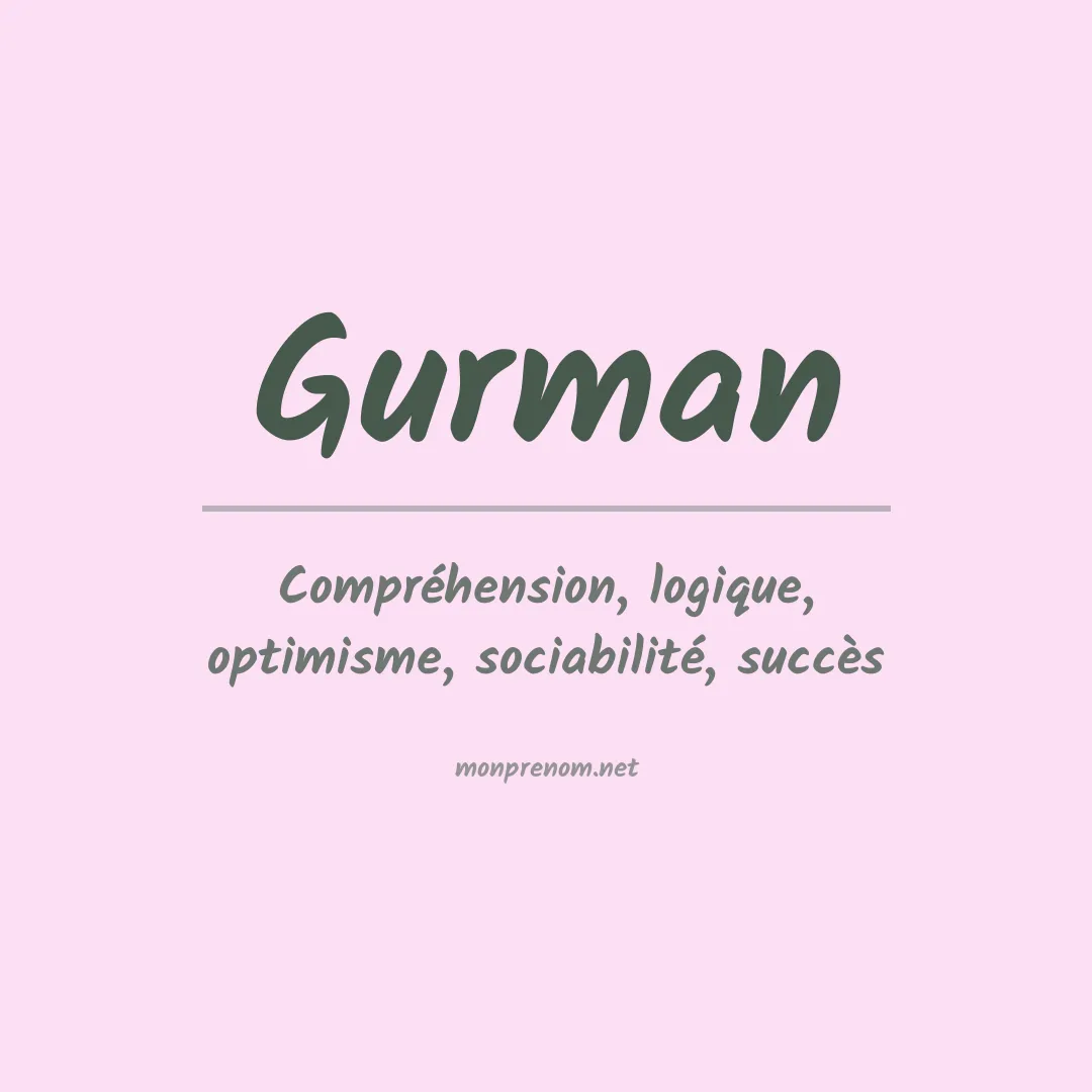 Prénom Gurman