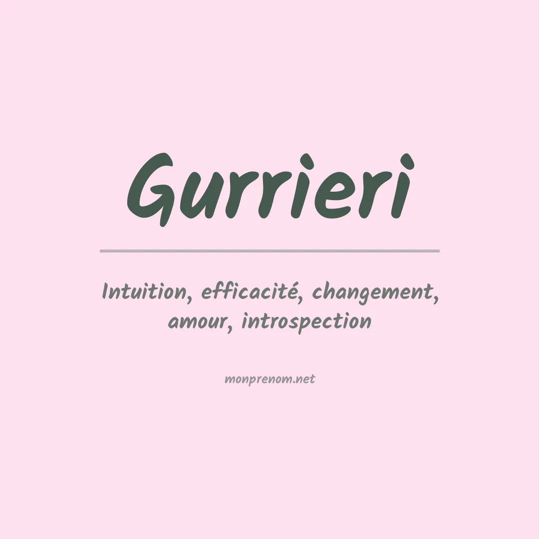 Prénom Gurrieri