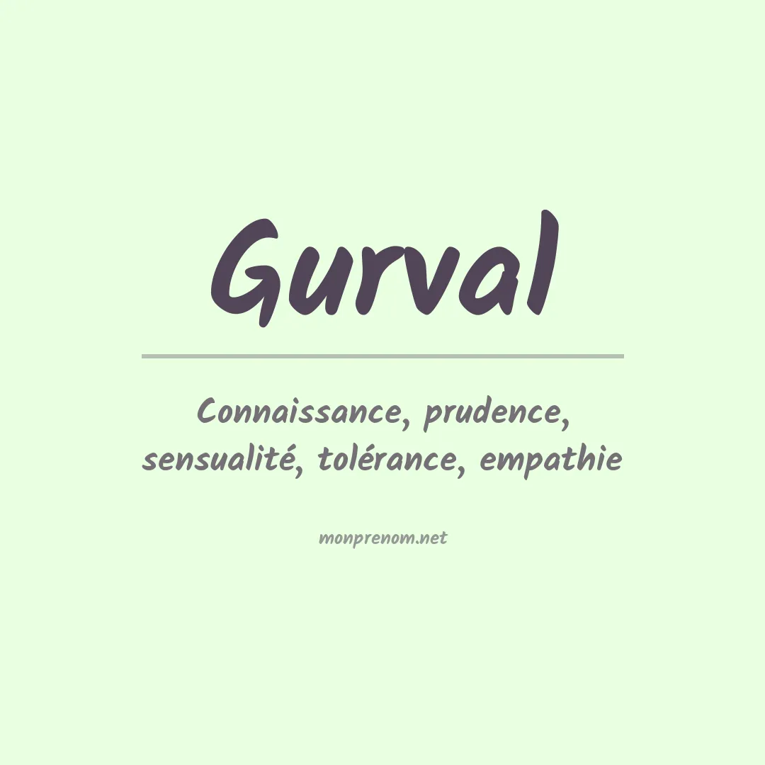 Signification du prénom Gurval