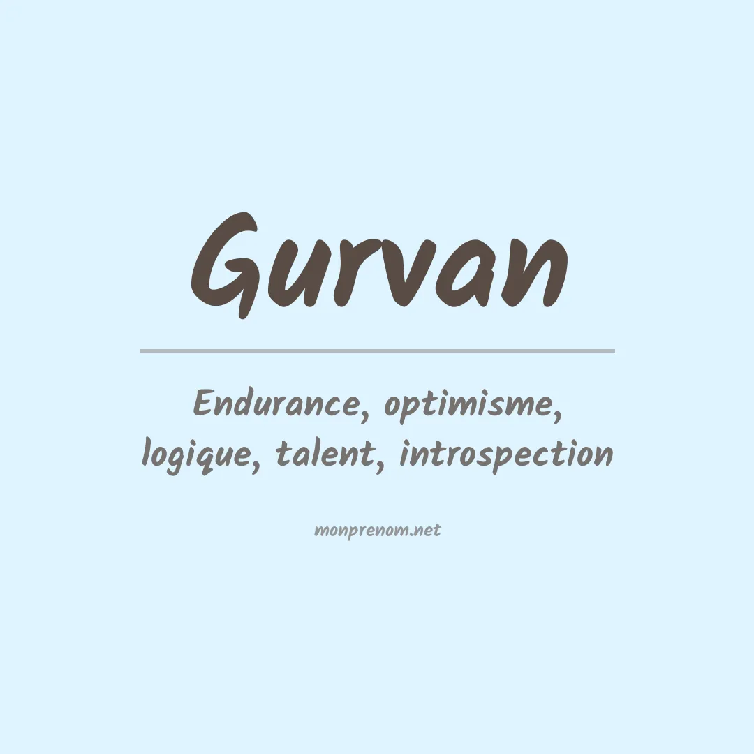 Prénom Gurvan