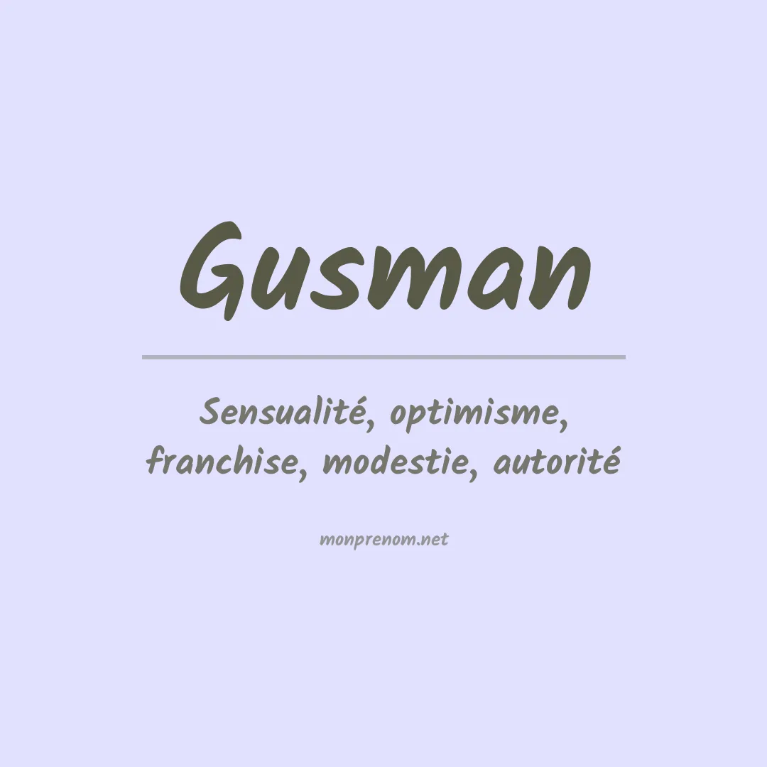 Prénom Gusman