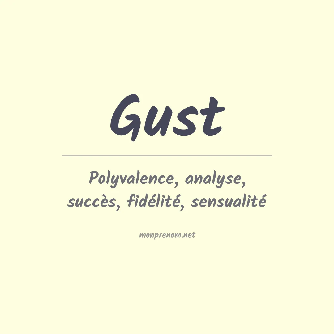 Prénom Gust