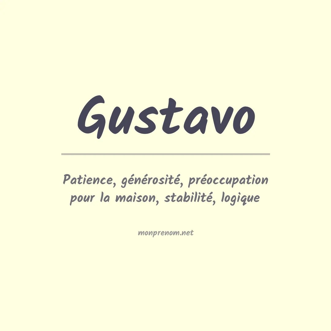 Prénom Gustavo