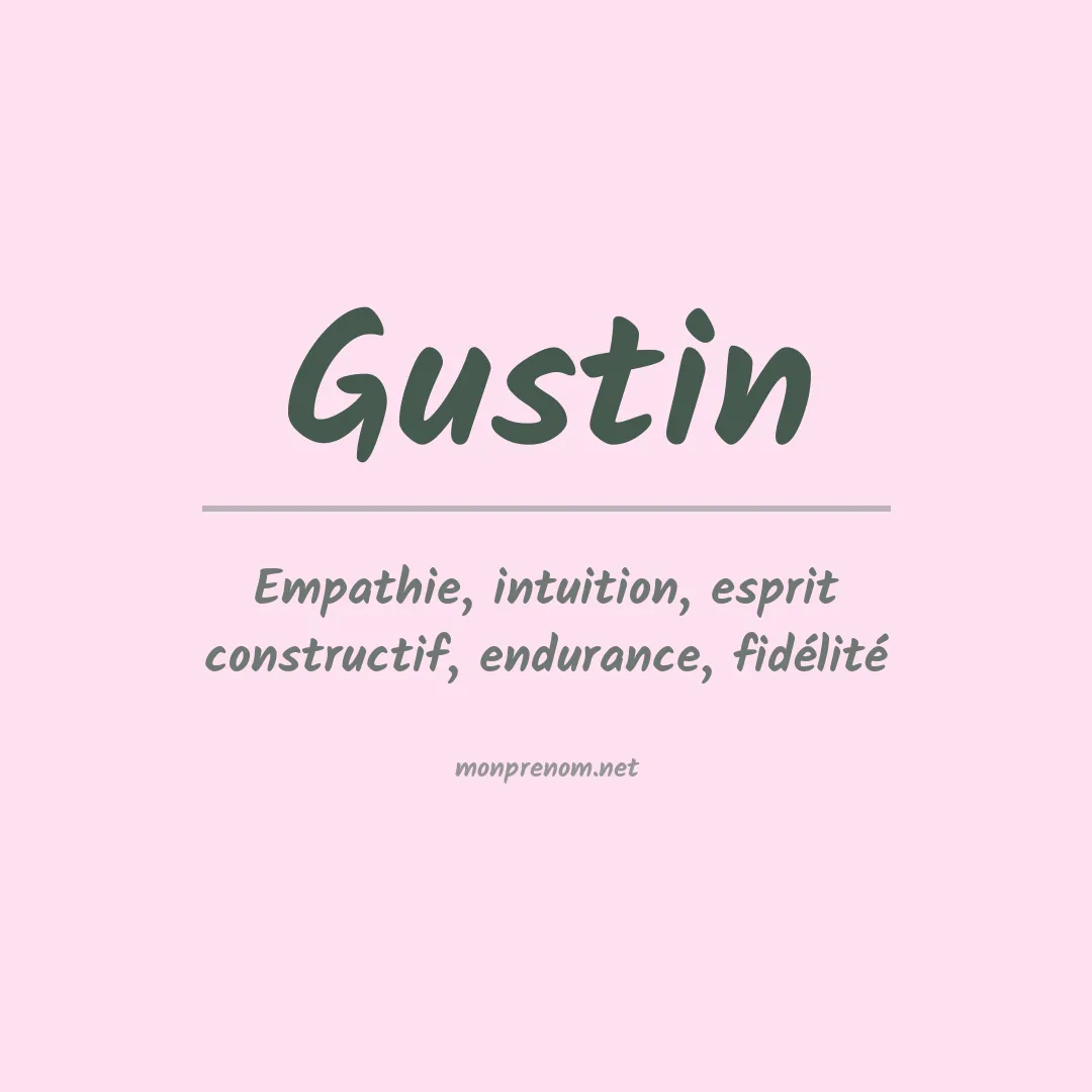 Prénom Gustin