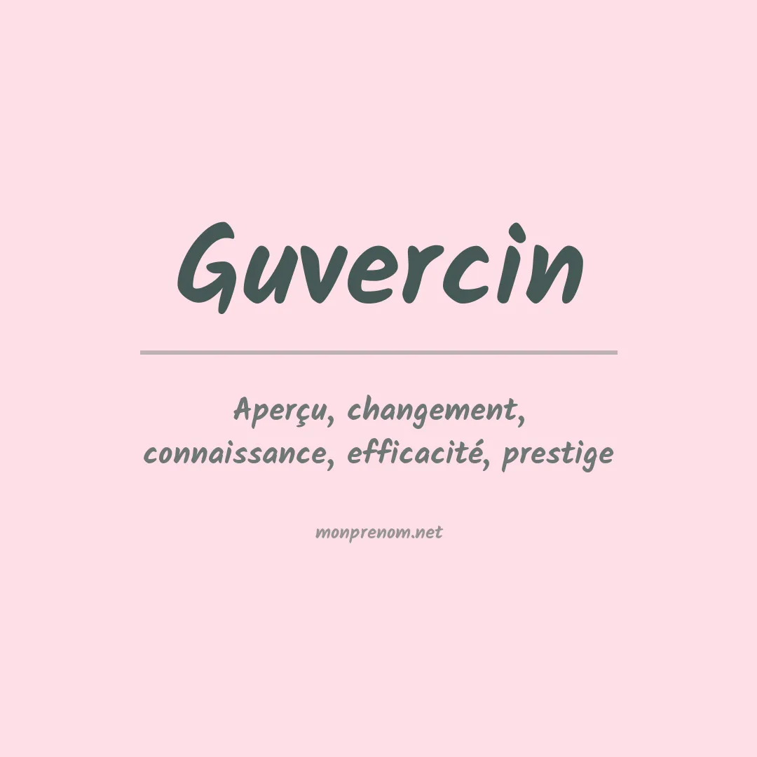 Signification du prénom Guvercin